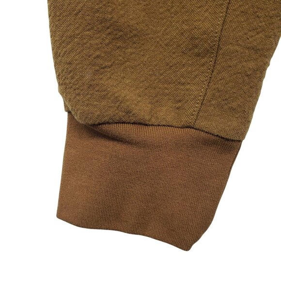 James Perse Camel Brown Cropped Twill Jogger Track Pants Womens - Picture 11 of 13